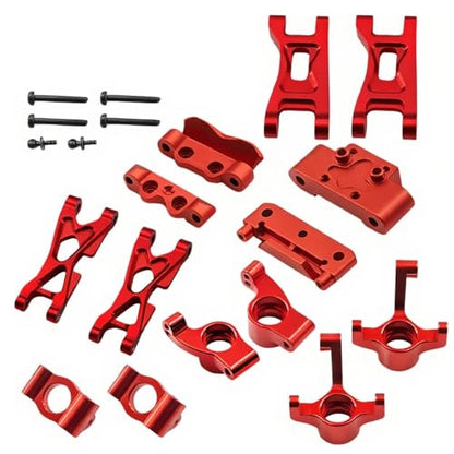High-Precision CNC Steering Knuckles & Suspension Arms Upgrade Kit for Losi Micro B 1/24 RC Car 2WD Buggy RTR LOS00007(Purple) - color: Purple