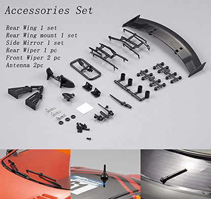 1/10 Scale RC Onroad Racing Drift Touring Car Transparent Clear Lexan Body Shell (NS 180SX) - style: NS 180SX