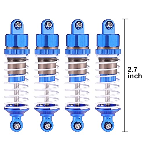 HAIBOXING 1/16 RC Cars Spare Parts Full Aluminum Oil Shocks 4pcs, RC Trucks Upgraded Parts Apply to 16889 & 16890A & 16889A (16HOP1)
