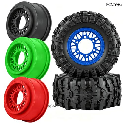 Rc Wheels and Tires Set for 1/10 Slash 2WD 4×4 4WD,Senton,Axia1,Redca t,Rc4w d,Detachable Replacement Running on Off-Road Tire,on-Road Tire w/12mm/14mm/17mm Hex,Soft Tires Plastic Rim,Black - color: Black (1/10)