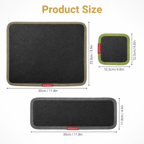 4-Pack Magnetic Tool Mat for Mechanics, Flexible Screw Holder | Flexible Magnetic Tool Tray for Holding Screws, Nuts And Wrenches, Non-Slip Magnetic Tool Pad for Garage, Auto Repair and DIY - size: 4PCS: 1L+1M+2S