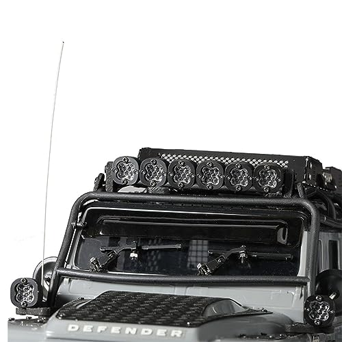 LED Light Square Sidelight Spotlight Front Searchlight with Antenna Compatible for Axial SCX24 TRX4M 1/24 1/18 RC Crawler Car Upgrade Parts - color: Sidelight