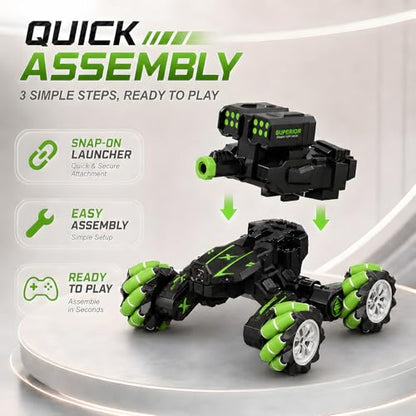 Green RC Tank Replacement Body, RC Tank Accessories Plastic Hull Shell Cover for Remote Control Tank Toy, Repair Upgrade Spare Parts for Hobby Model Vehicles - color: Green & Tank Body