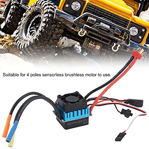 RC Waterproof 45A Sensorless Brushless ESC for High Performance RC Cars