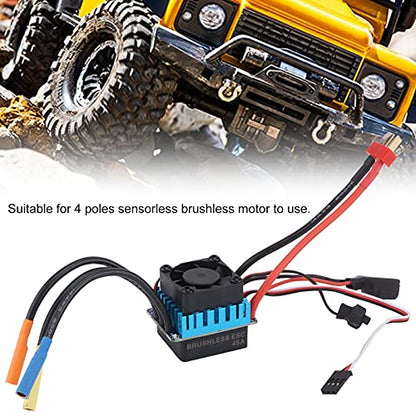 RC Waterproof 45A Sensorless Brushless ESC for High Performance RC Cars