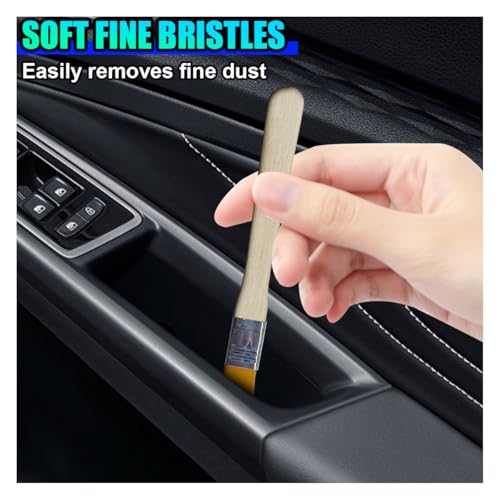 ZIMISI 10PCS Car Detailing Brush Kit, Nylon Anti-Static Car Interior Cleaning Tools, Portable Crevice Cleaning Brush Auto Dusting Tool Multipurpose for Dashboard Air Vent Computer Keyboard