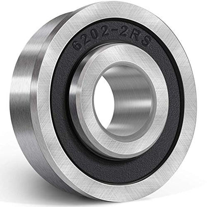 8 Pack Flanged Ball Bearing ID 1/2" x OD 1-3/8", Pre Lubricated,Stable Performance,Cost Effective,Suitable for Lawn Mower, Wheelbarrows, Carts & Hand Trucks Wheel Hub