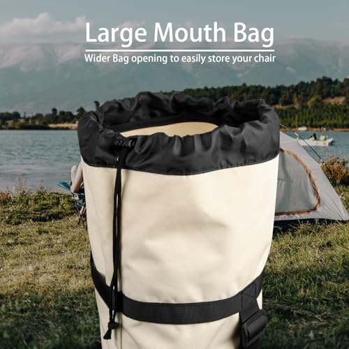 Xxerciz Camping Chair Replacement Bag 48 Inches Folding Chair Carry Bag with Adjustable Shoulder Strap Nylon Storage Tent Bag Heavy Duty Chair Bag for Travel Camping Sports (Exclude Chair)