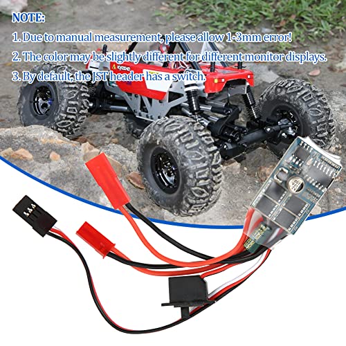 RC Brushed ESC, 30A 4-8V ESC Two Way RC Brushed Motor Speed RC ESC for 1/16 1/18 1/24 Car Boat RC Car (with Brake)