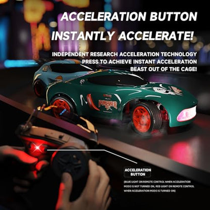 Mini RC Car, 1:64 Scale Toy Car & Remote Control Integrated Design. - color: Black