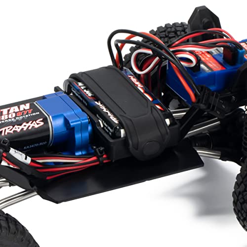 2PCS TRX4M Side Pedal POM Rock Sliders ESC Battery Receiver Expansion Side Plate for 1/18 RC Crawler TRX4M Defender Upgrades