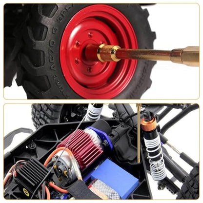 8Pcs RC Tool Hex Driver Screwdriver Set, 1.5-3.0mm Nut & Cross-Shaped for Electric Driver YUBJIANG