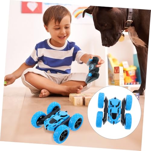 Double-Sided Drive Car Rotating Flips Creative Car for Trick Maneuvers Fast Speed Birthday in Sky Blue