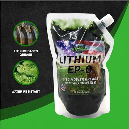Lithium EP0 Grease, 32 oz EZ Squeeze Pouch (2pk) | Used for Disc Mowers, Gear Boxes, Auger and Mixer Drives, Cutter Bars, and more, Made in USA - size: EPO (2)