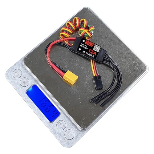 DYS 12A 2-4S Brushless ESC with 5V/2A BEC with XT30 & 2.0mm Plug for RC Fixed-Wing Aircraft Helicopter - color: Dys 12a Esc
