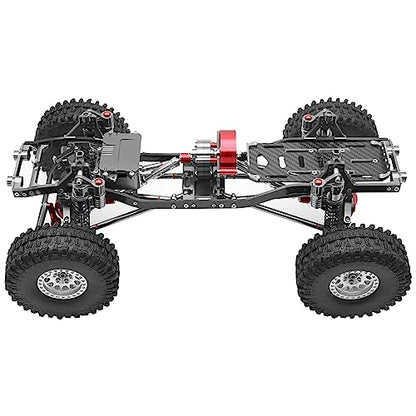 1/10 RC Crawler Carbon Fiber Girder 4MM CNC Metal Car Chassis Frame Body Kit Parts for Axial SCX10 II Rock Off Road Truck (Gray) - color: Gray