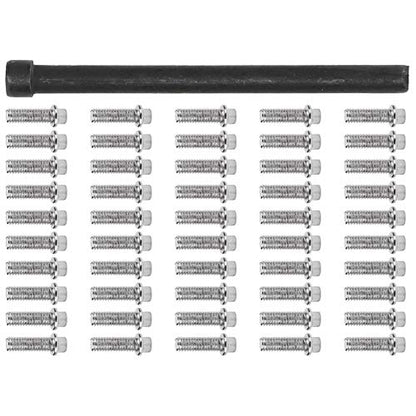 VGEBY RC Car Wheel Rims Screws Kit, Stainless Steel M2.5 50Pcs Durable Rust-Resistant Hub Lug Screws for 1/10 Scale RC Crawler Off-Road Vehicles, Hobbyists and Repair Enthusiasts