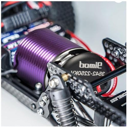 3542 Outrunner Brushless Motor with 80A AM32 ESC, 1630KV/2250KV Options, Compatible with 1/10 and 1/12 RC Crawler Cars (2250KV) - color: 2250KV