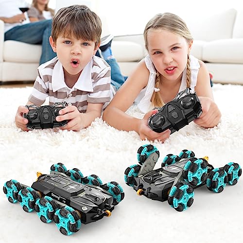 8WD Gesture Sensing RC Stunt Cars - Toys Gifts for Kids 8 9 10 11 12 Year Old Boys Girls,2.4Ghz Remote Control Cars,Transform Drift Off Road Vehicle for Children Birthday Presents
