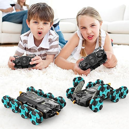 8WD Gesture Sensing RC Stunt Cars - Toys Gifts for Kids 8 9 10 11 12 Year Old Boys Girls,2.4Ghz Remote Control Cars,Transform Drift Off Road Vehicle for Children Birthday Presents