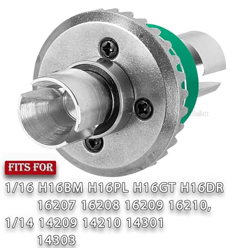 RC Front & Rear Differential Input Gear Kit Upgrades Part for 1/16 H16BM H16PL H16GT H16DR 16207 16208 16209 16210,1/14 14209 14210 14301 14303 Diff,Green - color: Green-(2pcs）