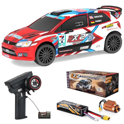 ZD Racing 1/12 Fast RC Cars for Adults, Max 50 MPH Brushless Drift Car with Gyro, 4WD RTR High Speed Rally, with 3S 2200 mAh Drifting RC Remote Control Car for Adult