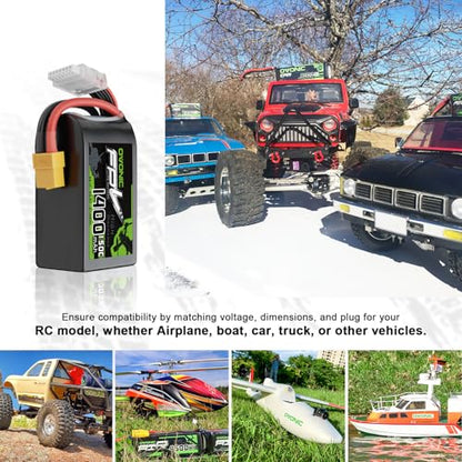 OVONIC 22.2V 150C 1400mAh 6S Lipo Battery with XT60 Plug