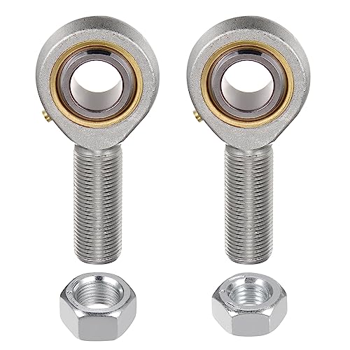 uxcell POSB12 3/4 Inch Male Rod End Bearing Set - 2pcs of 3/4-16 Left and Right Hand Thread Rod Ends with Jam Nut - size: 3/4