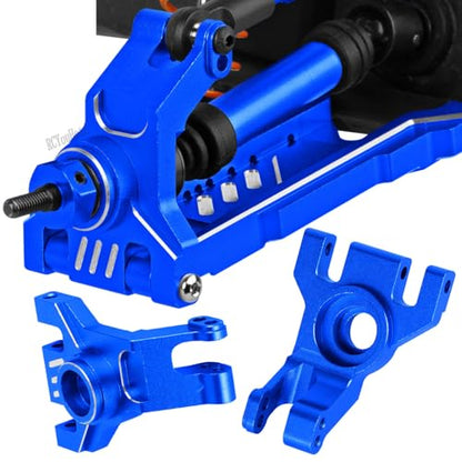 RC Aluminium Upgrades Part Caster Block,Steering Blocks,Stub Axle Carriers,Drive Shaft for 1/10 Slash/Rustler/Stampede/Jat0 4x4 4WD VXL,CVD/Axles/DriveShaft Hops Up,Navy Blue - color: Navy Blue-(for 1/10）