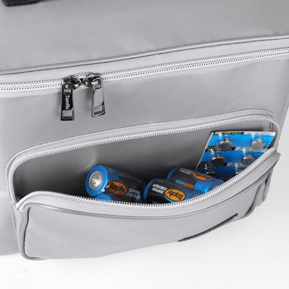 Tamfile Fireproof Lipo Battery Bag with 4200°F Heat Insulated, 2PCS | Fireproof Battery Pack with Pockets,Explosionproof Lipo Safe Bag for Storage,Transport and Charging, Black + Silver - color: Black+Silver