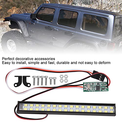 Pilipane 32pcs Lamp Beads RC Car Roof Lamp, RC Crawler Light Bar Roof Lamp Kit and Universal LED Light Bar Accessory Model car Parts, LED Light Bar Kit （ 3.9 x 0.5 x 0.5in）