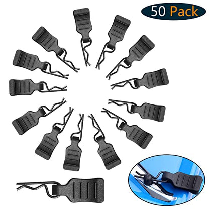 RC Body Clips with Pull Tabs 1/24 1/28 RC Clips for RC Truck Crawler Drift Buggy Compatible with Axial SCX24 WLtoys K969 K989 P929 (50-Pack)