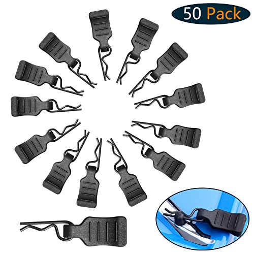 RC Body Clips with Pull Tabs 1/24 1/28 RC Clips for RC Truck Crawler Drift Buggy Compatible with Axial SCX24 WLtoys K969 K989 P929 (50-Pack)