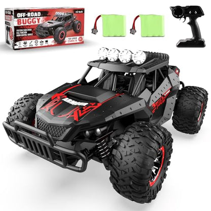 Remote Control Car 2.4GHz High Speed 25 km/h Off-Road RC Car 1:16 Two Rechargeable Batteries & 70+ Min Playtime Remote Control Monster Truck Gift for Kids and Adults | Off-Road RC Car 1:16 Two Rechargeable Batteries & 70+ Min Playtime RC Monster Truck Gif