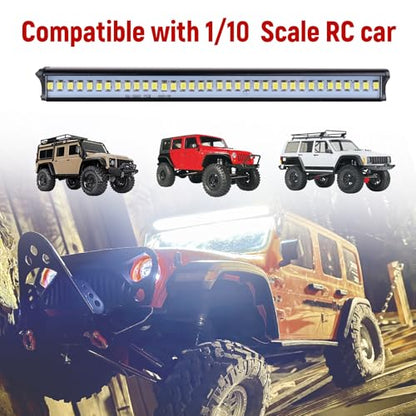 Super Bright RC LED Light bar Roof LED Lamp Kit 36 LED Light Bar for 1/10 Traxxas TRX4 SCX10 90027 SCX10 II 90046 RC4WD D90 RC Crawler Car (Type 2) - style: Type 2