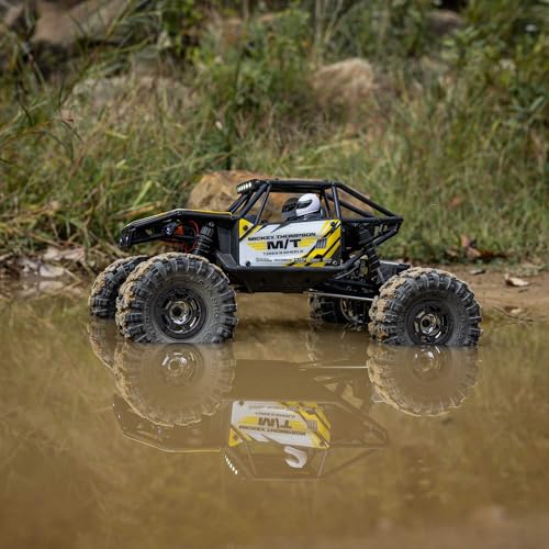 Axial RC Truck UTB18 Capra 4WS 1/18th 4x4 RTR (Comes with Everything Needed to Run), Yellow, AXI-1750T2 - color: Yellow
