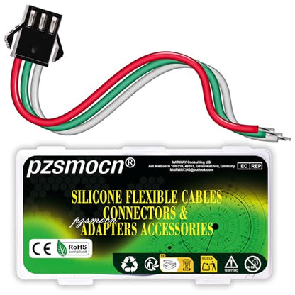 15 Pieces JST SM 2.5mm 3 Pin 20AWG Flexible Silicone Connector Kit | Premium Automotive Wiring, Heavy Duty Terminals, Reliable Circuit Board, High Temperature Housing, Easy Project Assembly - size: 3-Pin, style: JST-SM-M