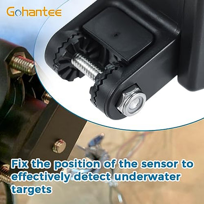 7400931 Transducer Bracket, Mounting Plate Compatible with MHX XNT XHS | Model Transducers for Fishfinder Sensors Transom Mounting Plate Transom Mounting Hardware Kit Transducer Mount