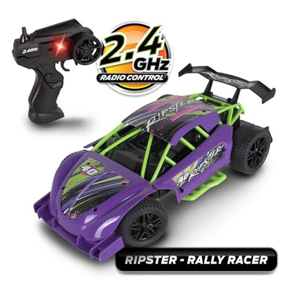 Mean Machines 2.4GHz RC Ripster Rally Racer; Rear Wheel Drive for Drifting Mastery; Colors Will Vary - style: Ripster
