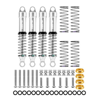 INJORA LS 59mm Aluminum Oil Shocks for 1/18 TRX4M (Silver) - color: Silver