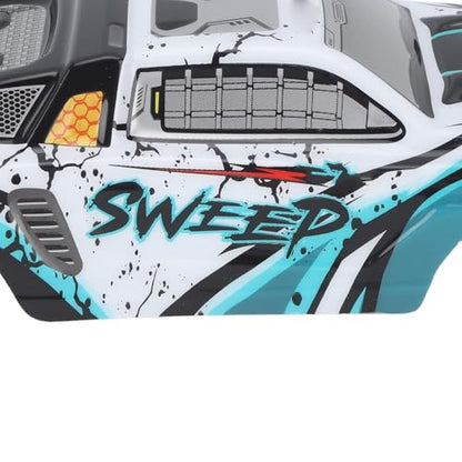 RC Car Shell Body Cover, Anti Scratch RC Car Vehicle Truck Body Shell Spare Parts for 1/16 Scale SCY 16101PRO Off Road Accessories Remote Control Shell Cover Replacement(Blue) - color: Blue