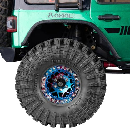 RC 1.9 Beadlock Wheel Rims for 1/10 SCX10 90046 AXI03007 TRX4 TRX6 VS4-10 Gen7 Gen8 MST CFX D90 RC Crawler,Aluminum 1.9" RC Tires Wheel Rim RC Truck Tires Wheels Rims.(4PCS) Colour - color: Colour（1.9 Rim）