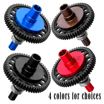 Metal Spur Gear Slipper Clutch 57T(0.8) with 3.17/5mm Pinion Gear Sets (15T/16T/17T) Upgrades Parts for 1/10 Granite/Senton/Big Rock/Vorteks 3s & 550,Kraton/Outcast 4S,1/8 Typhon 3s,Navy Blue