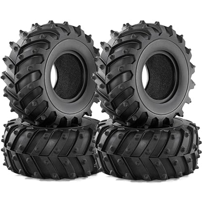 REDSPIDER • 2.2 Crawler Tires Rubber 2.2'' Crawler Monster Spike Tire(4pcs) for 1/10 RC Crawler Car TRX4 TRX6 Axial SCX10 90046 SCX10 III AXI03007 Tamiya CC01 D90 D110 (Tire) - color: Tire