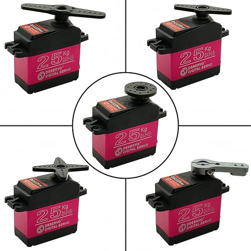 DS3225 25KG RC Digital Servo 270 Degree High Torque Waterproof Full Metal Gear with 25T Servo Arm for RC Car Boat Mechanical Arm