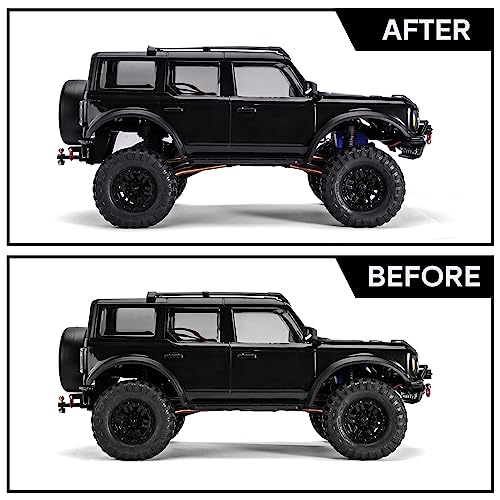 INJORA Shock Mounts Height Lift Kit for 1/18 TRX4M Defender Bronco Stock Shocks Upgrade,CNC Aluminum