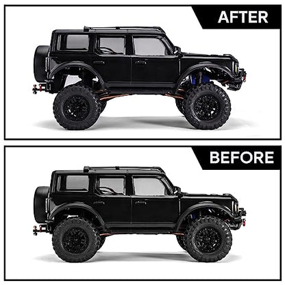 INJORA Shock Mounts Height Lift Kit for 1/18 TRX4M Defender Bronco Stock Shocks Upgrade,CNC Aluminum