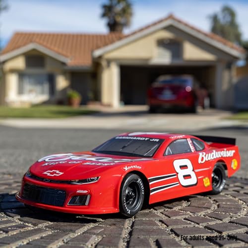 Losi 1/12 RC Racecar Dale Earnhardt Jr. No. 8 2025 Budweiser Chevrolet ZL1 2S AWD On-Road Asphalt Late Model (Battery & Charger Included), Red, LOS-3104T2 - color: Green