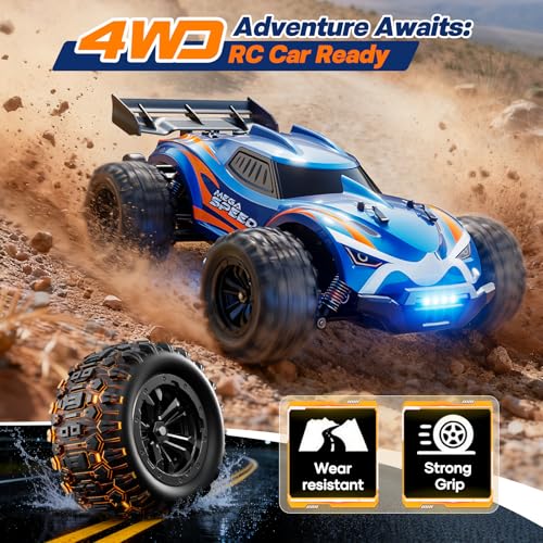 1/16 Brushless Fast RC Cars for Adults - Max 64KM/H Off Road Remote Control Car - High Speed 4X4 All Terrain RC Monster Trucks