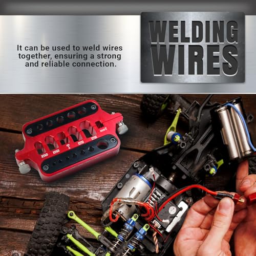 TMH Aluminum Welding Soldering Insulate Station Jic RC Tools for XT60 XT90 Deans Banana Plug Connector, Multifunctional Soldering Stations